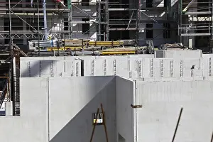 Civil Engineering Projects Drucke: Concrete work on a construction site