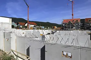 Civil Engineering Projects Drucke: Concrete work on a construction site