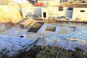 Civil Engineering Projects Drucke: Concrete work on a construction site