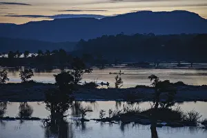 Ubon Ratchathani Cityscape Drucke: Confluence of Mekong River