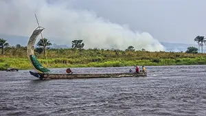 DR Congo Waterfront Drucke: Congo river, DR Congo