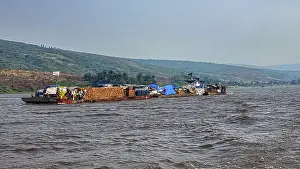 DR Congo Waterfront Drucke: Congo river, DR Congo