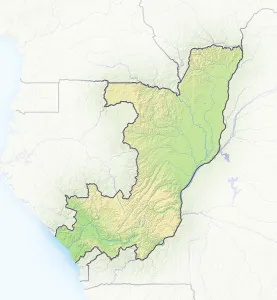 Drucke von Kongo, Schattendachkarte Republik Kongo Drucke: Kongo, Schattendachkarte.