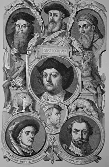 Woodcut Printing Method Drucke: Conquerors and explorers: Sebastian Cabot
