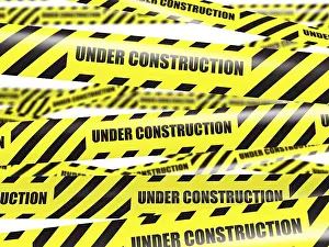 Construction Concept Background Drucke: Under construction concept background