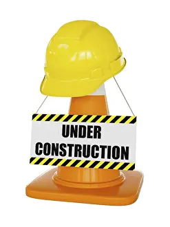 Construction Concept Background Drucke: Under construction concept background