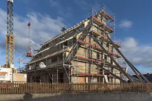 Historic Cowshed Construction Drucke: Construction of flats in a historic cowshed