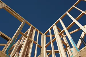Residential Construction Framing Drucke: Construction Home Framing Abstract