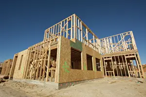 Blueprints For Homes Drucke: Construction Home Framing Abstract