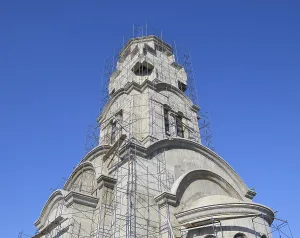 Traditional Russian Design Drucke: Construction of an Orthodox Chapel