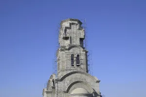 Winter Cityscape Photography Drucke: Construction of an Orthodox Chapel
