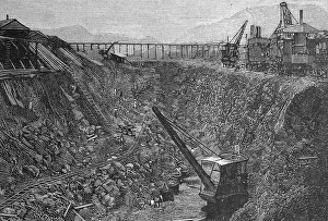 Historic Construction Sites Drucke: Construction of the Panama Canal