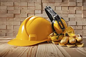 Construction Safety Tools Drucke: Construction Safety Tools Concept