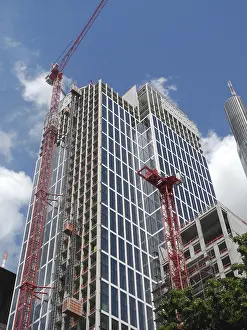 Frankfurt Architecture Drucke: Construction site, construction industry