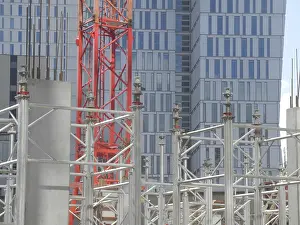 Construction Machinery Equipment Drucke: Construction site, construction industry