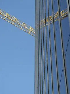 Modern Architecture Styles Drucke: Construction site, construction industry