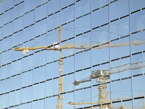 Crane Equipment Drucke: Construction site, construction industry