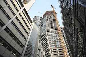 Bilder Datiert 28. Februar 2024: Baubetrieb in Frankfurt