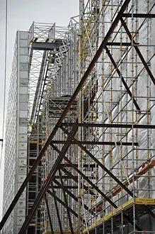 Construction Site Drucke: Construction site, shell, house construction