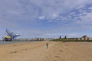 British Tourist Attraction Drucke: Container port, container ships
