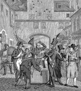 Central Europe Historical Images Drucke: The Continental System or Continental Blockade