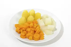 Cutout Food Drucke: Cooked vegetable