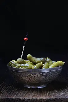 Healthy Vegetable Nutrition Drucke: Cornichon, pickles in shell, Germany