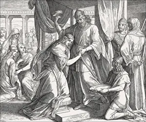 Julius Schnorr Von Carolsfeld Drucke: The Coronation of Esther, Old Testament
