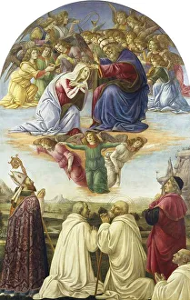 Sandro Botticelli Drucke: The Coronation Of The Virgin (ca)