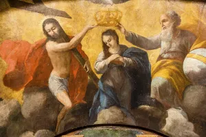 Coronation Of The Virgin Drucke: Coronation of the Virgin by the Holy Trinity