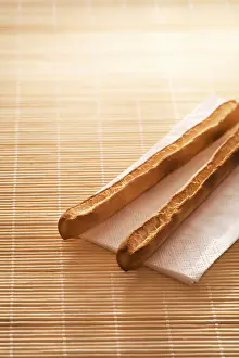 Brown Food Photography Drucke: Couple of breadsticks