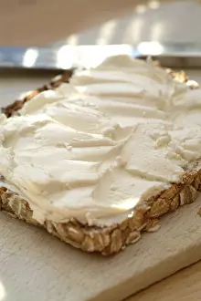 Cream Cheese On Bread Drucke: Cream cheese on bread