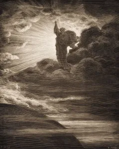 Religious Text Artwork Drucke: The Creation of Light, Old Testament