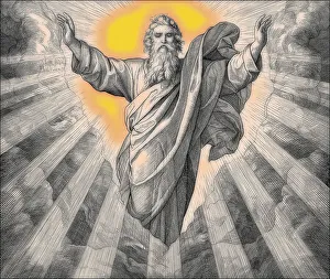 Religious Texts Images Drucke: The Creation of Light, Old Testament