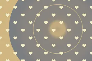 Symbolic Heart Shape Image Drucke: Creative abstract heart pattern background texture