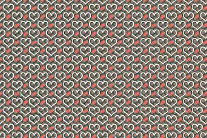 Symbolic Love Image Drucke: Creative abstract heart pattern background texture