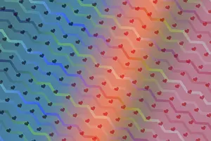 Heart Symbol Picture Drucke: Creative abstract heart pattern background texture