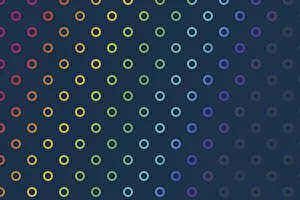 Abstract Dotted Design Drucke: Creative concept colorful dots background