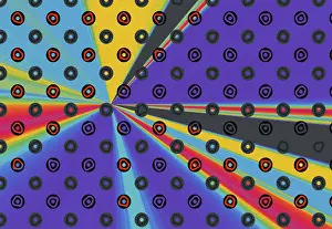 Abstract Dotted Design Drucke: Creative concept colorful dots background