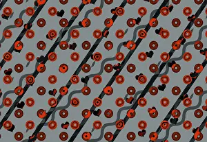 Colorful Dots Background Drucke: Creative concept colorful dots background