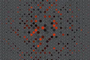 Abstract Dotted Design Drucke: Creative concept colorful dots background
