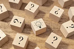 Problem Solving Strategy Drucke: Creative idea and innovation concept