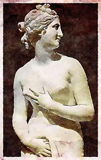 Classical Greek Art Drucke: Creative illustration of Venus statue