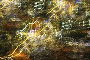 Abstract Night Shot Drucke: Creative shot, abstract, dancing light