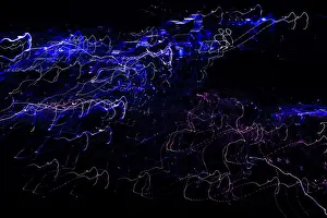 Abstract Night Shot Drucke: Creative shot, abstract, dancing light