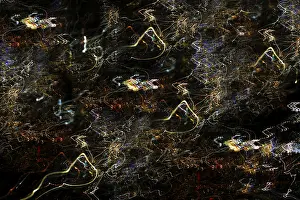 Abstract Night Shot Drucke: Creative shot, abstract, dancing light