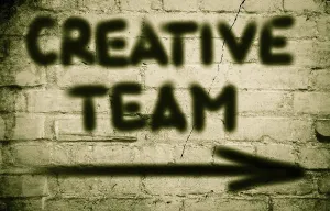 Professional Collaboration Drucke: Creative Team Concept
