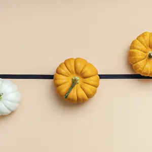 Erntedankfest Drucke: Kreative Oberansicht flache Herstellung Herbstkomposition