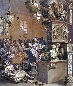 Historical Depiction Drucke: Credulity Superstition