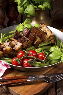 Appetizing Meat Dishes Drucke: Crispy roasts from the grill